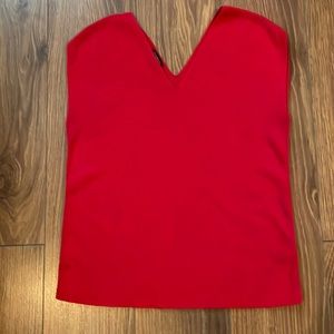 Red sleeveless shirt size medium petite